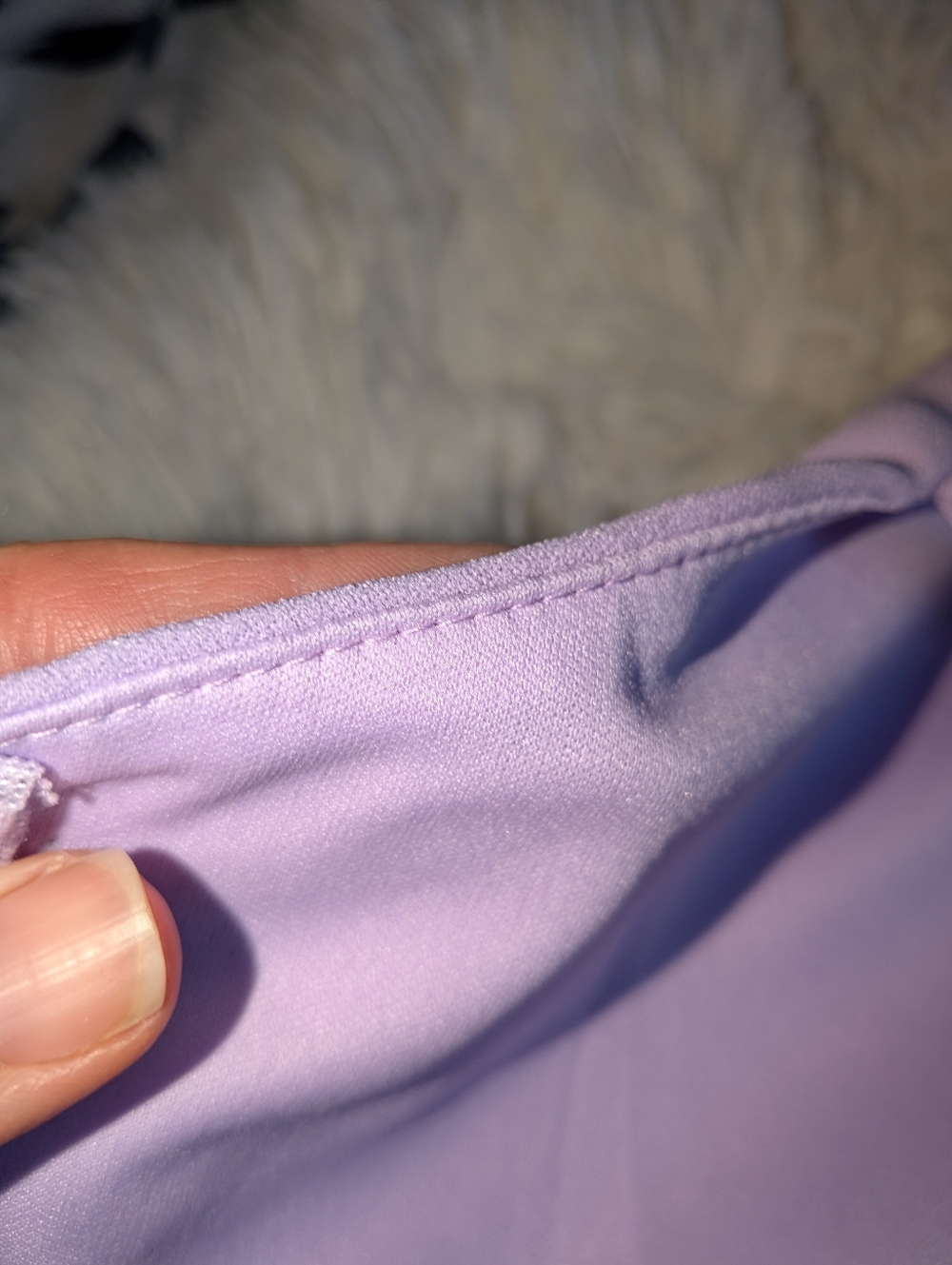 Lilac One-Shoulder/Assymetrical Strap Cutout Jumpsuit XS - Picture 3 of 10